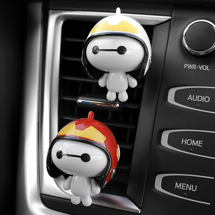 2 шт./лот автомобильный Стайлинг милый шлем Baymax освежитель воздуха авто украшение