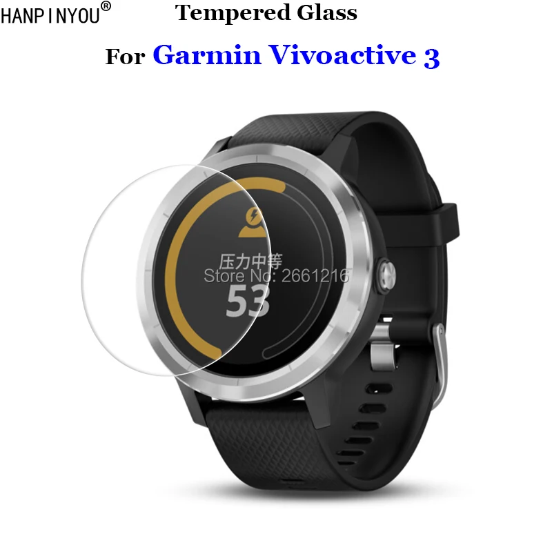 

For Garmin Vivoactive 3 SmartWatch Tempered Glass 9H 2.5D Premium Screen Protector Film For Garmin Vivoactive3