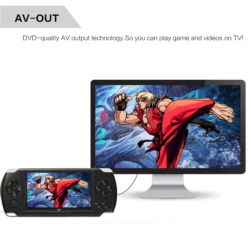 Coolbaby X6 Детская ручной игры игроки 8G 4,3 дюйма Mp4 игровой консоли Tv из игры Поддержка для Камера видео E-бо