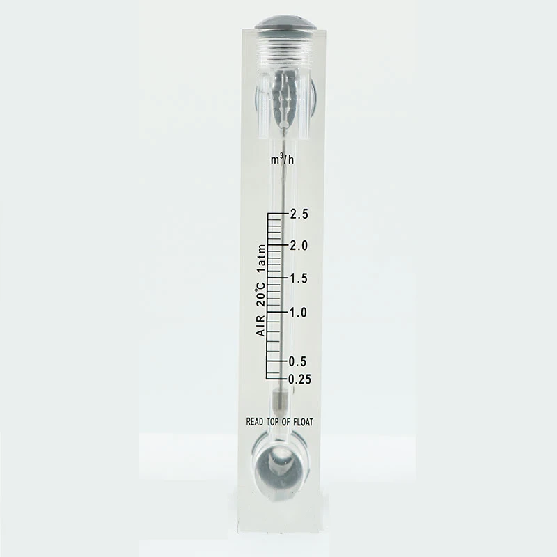 0,25-2,5 м3/ч 1/" с британской конической трубной наружной резьбой панель ПММА тип газа Поплавковый расходомер воздуха ротаметр расходомер без клапана управления