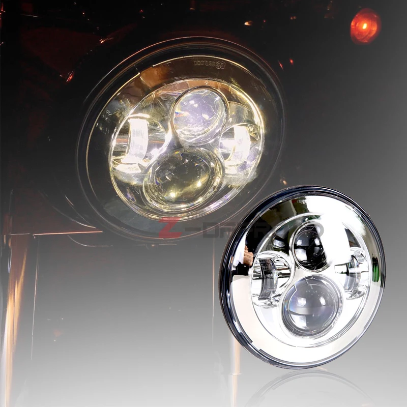

DOT Approved headlight For Street Glide motorcycle 7" LED projector head light lamp replacement with Hi/Lo beam