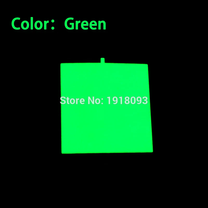 Lemon Green DC-3V драйвер коробки сотового+ 6 цветов на выбор 10X10 см EL лист el панель для украшения дома, энергосберегающие праздничные игрушки освещения - Испускаемый цвет: Lemon Green
