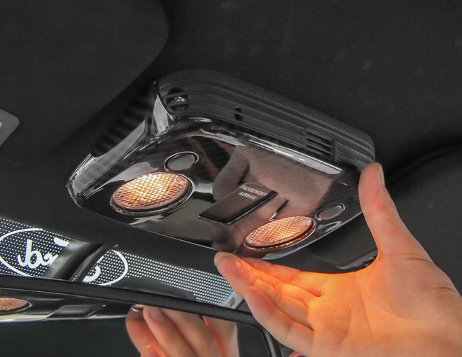 Areyourshop 1PCS ABS Car Inner Roof Reading Light Cover Trim For Ford Mustang- Reading Light Cover Trim Car Auto Part