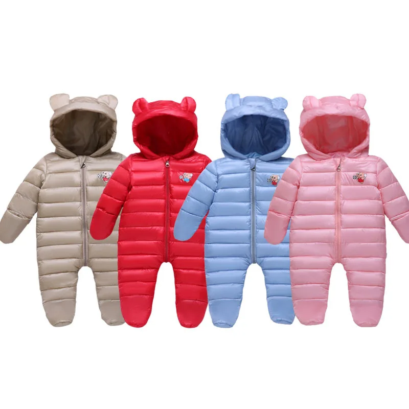 

Baby Clothing One-Pieces 100% Cotton Unisex Baby Boy Girl jackt pants Rompers Clothes Hooded Jumpsuit In Spring Winter Warm