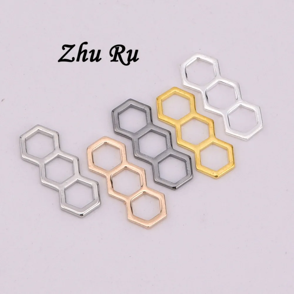 10 шт ZHU RU 14*6 мм новое прибытие полоса конфеты фрукты бисерная форма шестиугольное