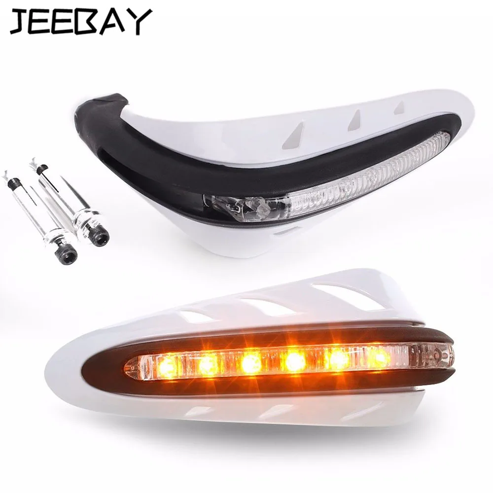 

Hot!!! New Motorcycle Led Turn Signal Light Handle Brush Bar Hand Guards Protector Cover motorbike racing accessories