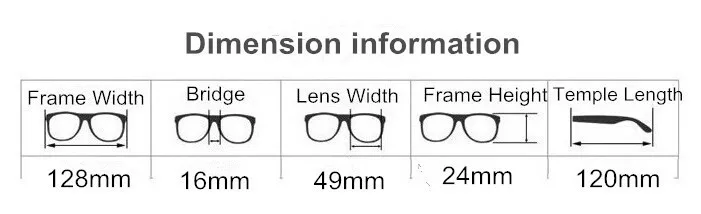 kid glasses frame size