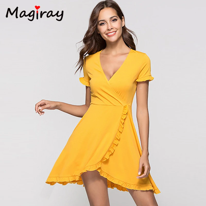 yellow mini sundress