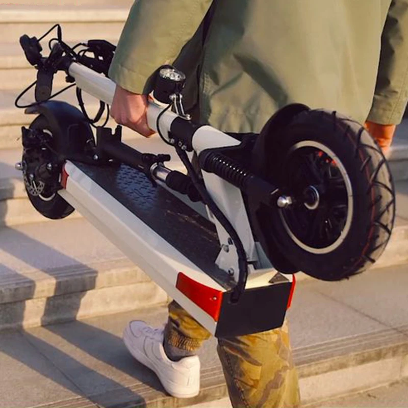  JS 48V 500W 10inchOff Road Electric Scooter Powerful Brushless Motor Foldable Hoverboard CE Unisex 