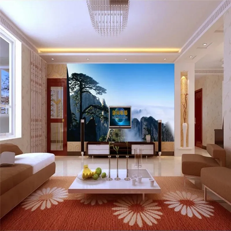 Welcome pine water waterfall background wall professional production mural wallpaper wholesale custom poster photo wall Welcome pine water waterfall background wall professional production mural wallpaper wholesale custom poster photo wall