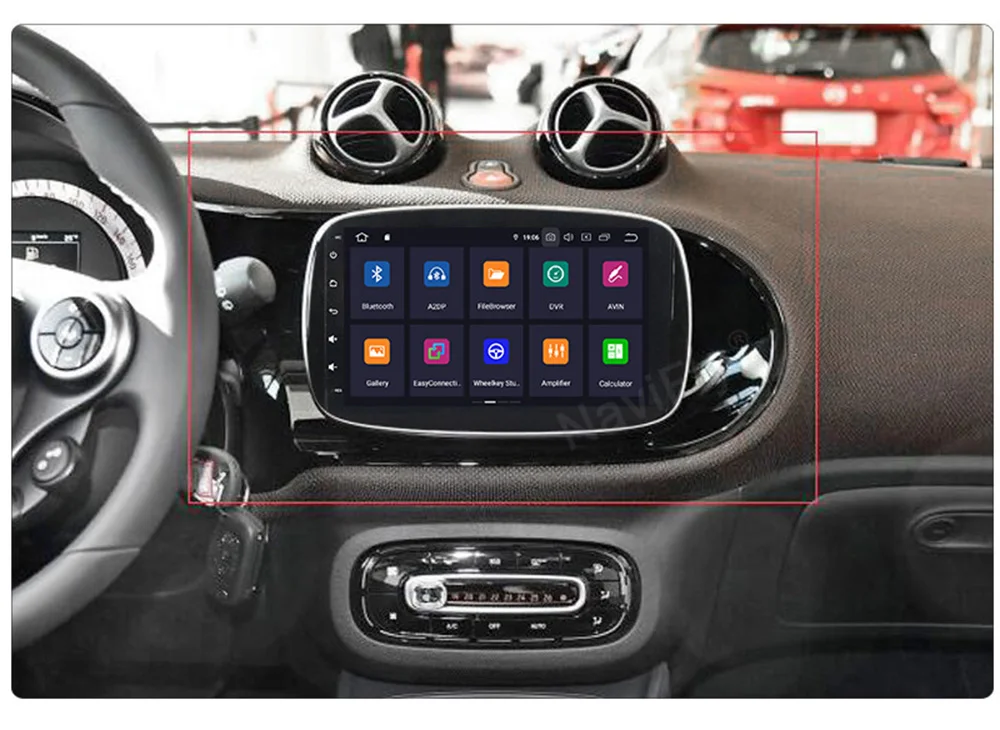 Excellent NaviFly 9" IPS full touch DSP Android 9.0 Car radio player gps for Mercedes Benz SMART Fortwo 2016- Head Unit Auto radio 4