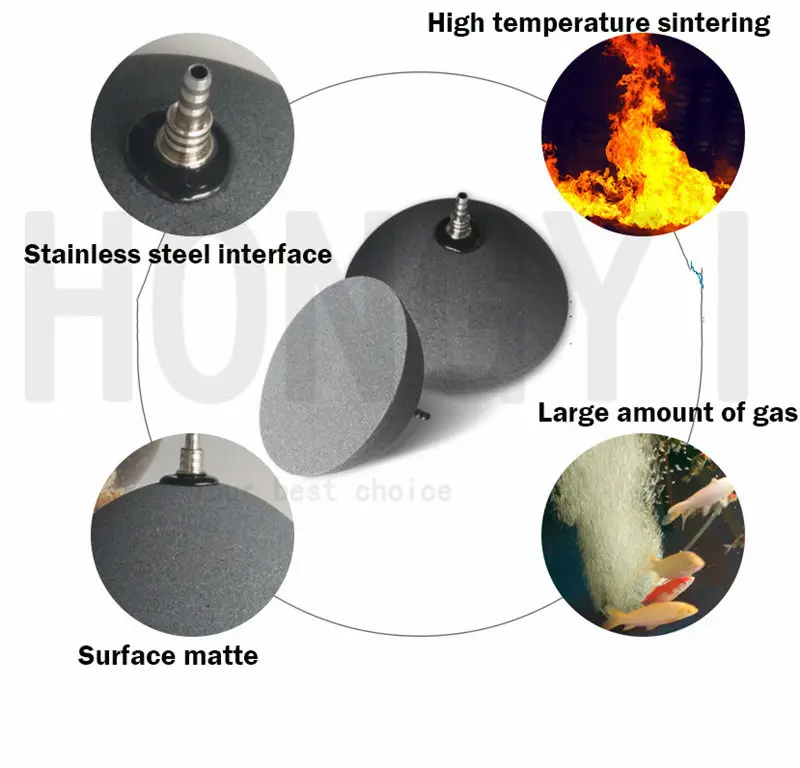 Аквариум Пруд Гидропоника насоса Диффузор Аквариум керамический пузырь высокотемпературный спекания воздуха каменный аэратор спеченный воздушный камень