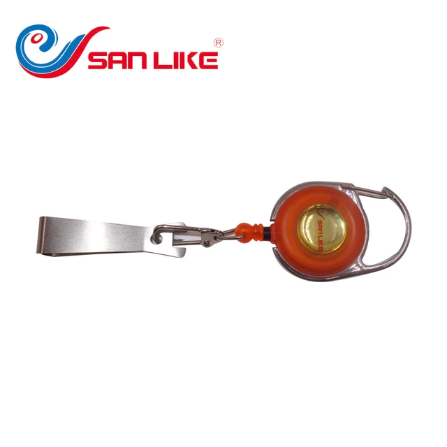 SANLIKE Outdoor Retractable Telescopic Keychain Zinc Alloy &Transparent POM  Badge Holder Reels Fishing Tackle Accesories - AliExpress