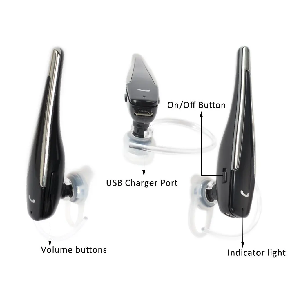 2pairs=4PCS HYS BE 02 Walkie Talkie Mini Business Earpiece Wireless