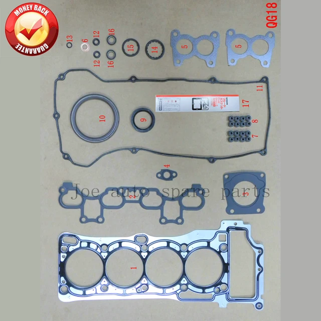 QG18DE Engine complete Full gasket set kit for Nissan Almera/Sentra
