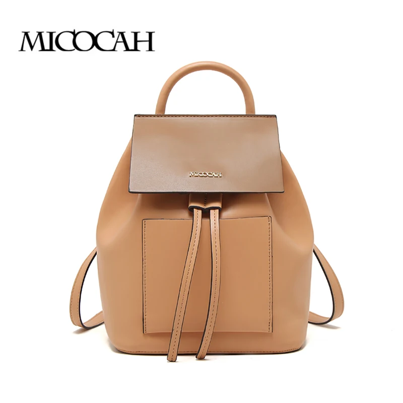 MICOCAH Fashion Women Backpacks With Tassel Design Solid Color Bags 2 Colors LSC077in Backpacks