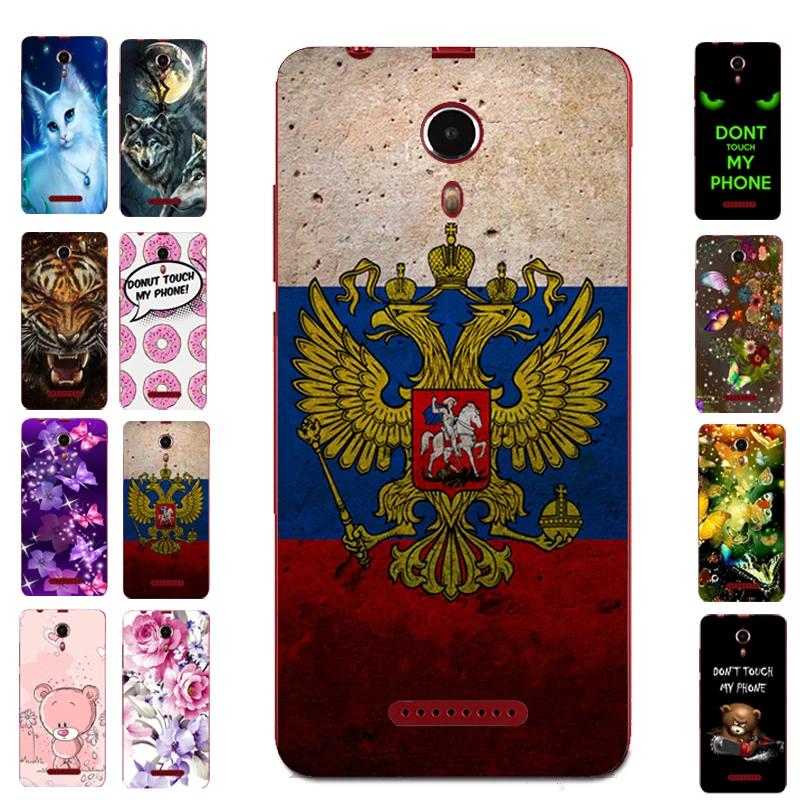 

For BQ 5522 Russia Flag Pattern Back Cover For BQ-5522 NEXT Print TPU Case Shell Bag Housing Animal Cases