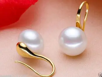 

Fashion Natural 8-9mm Pink Fresh water Pearl Sterling Earrings