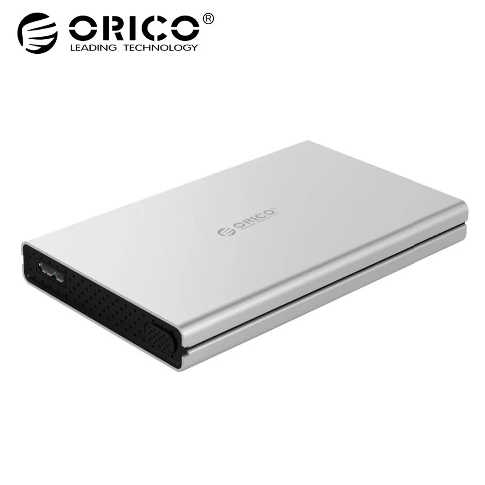 

ORICO Aluminum 2.5 inch HDD Enclosure USB3.0 to SATA3.0 Tool Free HDD Case Hard Drive Enclosure Support UASP for SATA HDD/SSD