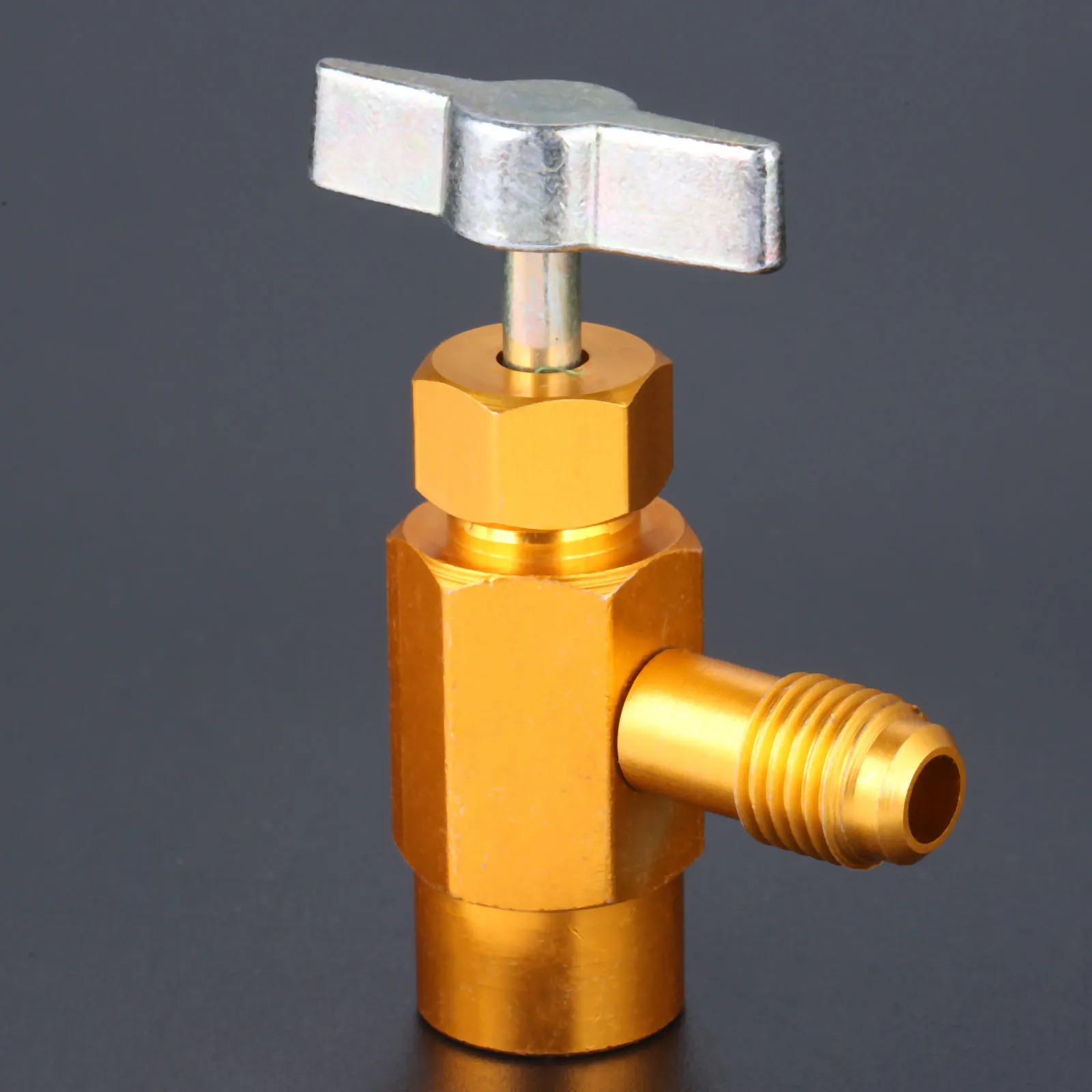 1 шт. R 134a AC хладагент кран можно распределять 1/2 &quotACME 1/4&quot SAE резьба клапан