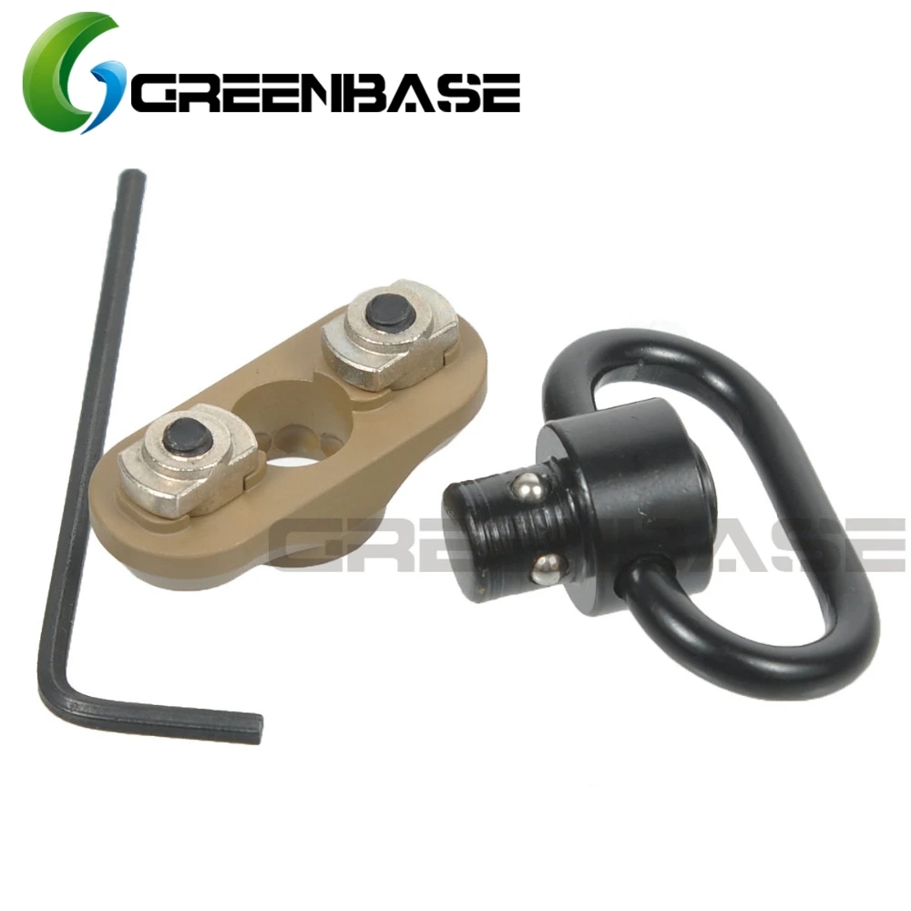 Greenbase Mlok QD Sling Mount Sling поворотное крепление для пистолета для Mlok Rail Rifle Sling Adapter с кнопкой быстрого крепления