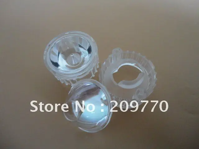 

Wholesale- LED lens 20MM 5degrees optical lens Contain bracket 1W 3W Reflector Collimator