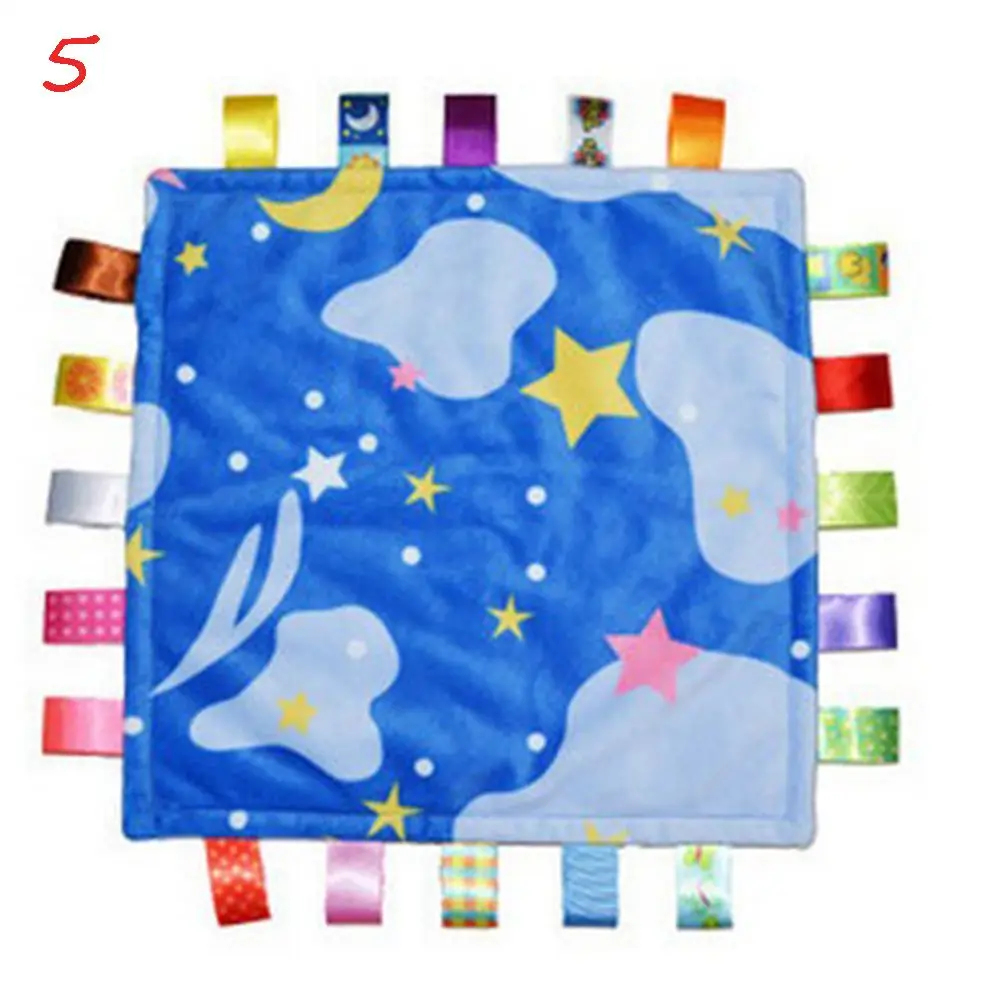 1 шт.,, милый 7 видов стилей, мягкое одеяло 30 см, для малышей, очень мягкое квадратное плюшевое детское полотенце, детские игрушки - Цвет: 5