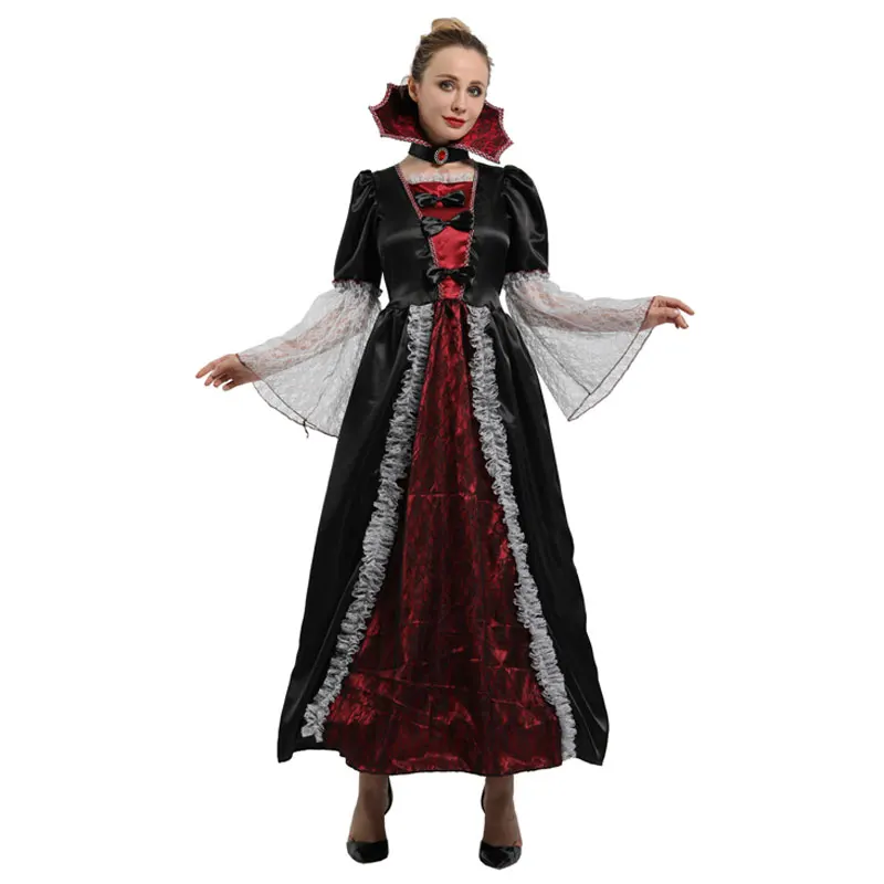 Umorden Purim вечерние костюмы вампира на Хэллоуин для женщин, сексуальный благородный элегантный костюм вампира, платье для косплея, коллекция халатов - Цвет: W-0247