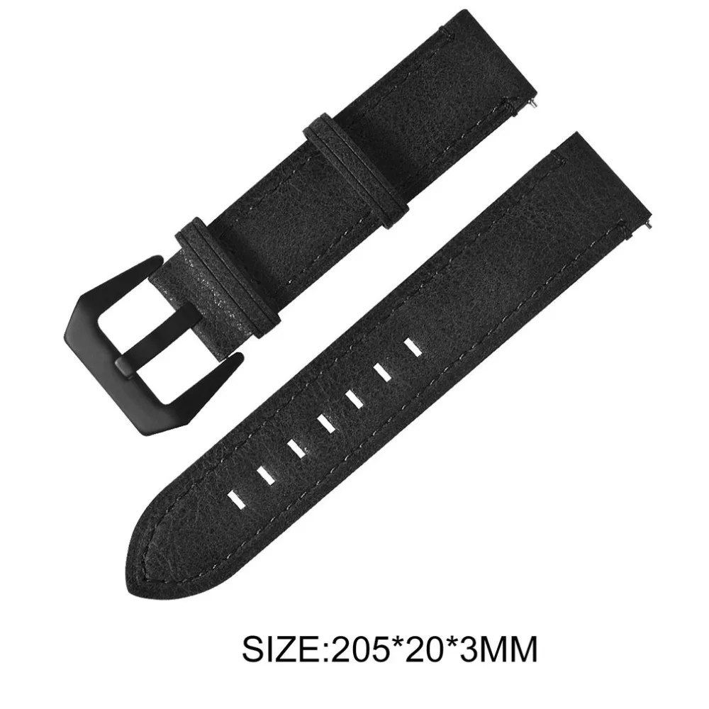 20 мм кожаный ремешок из нержавеющей стали с пряжкой, сменный ремешок для умных часов, ремешок для наручных часов Huami для Amazfit, молодежная версия