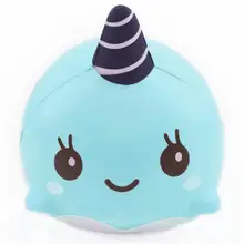9CM Soft Whale Cartoon Squishy Slow Rising Squeeze font b Toy b font Phone Straps Ballchains