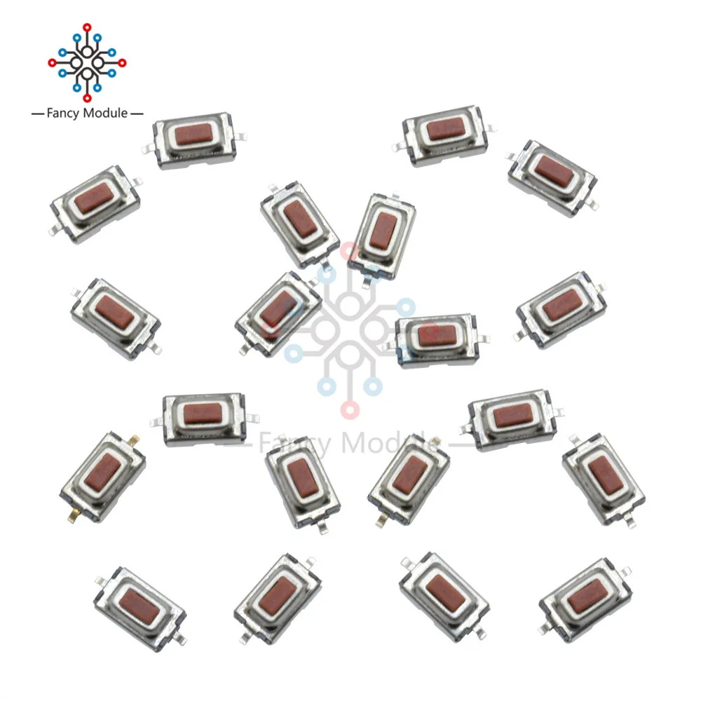 100 шт. 3X6X2,5 мм Тактильный кнопочный переключатель такт переключатель Микро переключатель 2 Pin SMD
