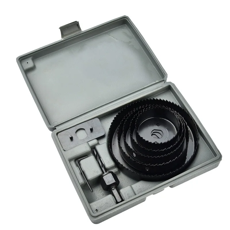 

High quality 8 PCs woodworking reamer hole saw set bar board gypsum countersink drilling blades wood cutting