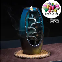 Горный речной ручной держатель для благовоний керамический обратный поток водопад дымовая Курильница держатель для курильницы подарок матери домашний декор