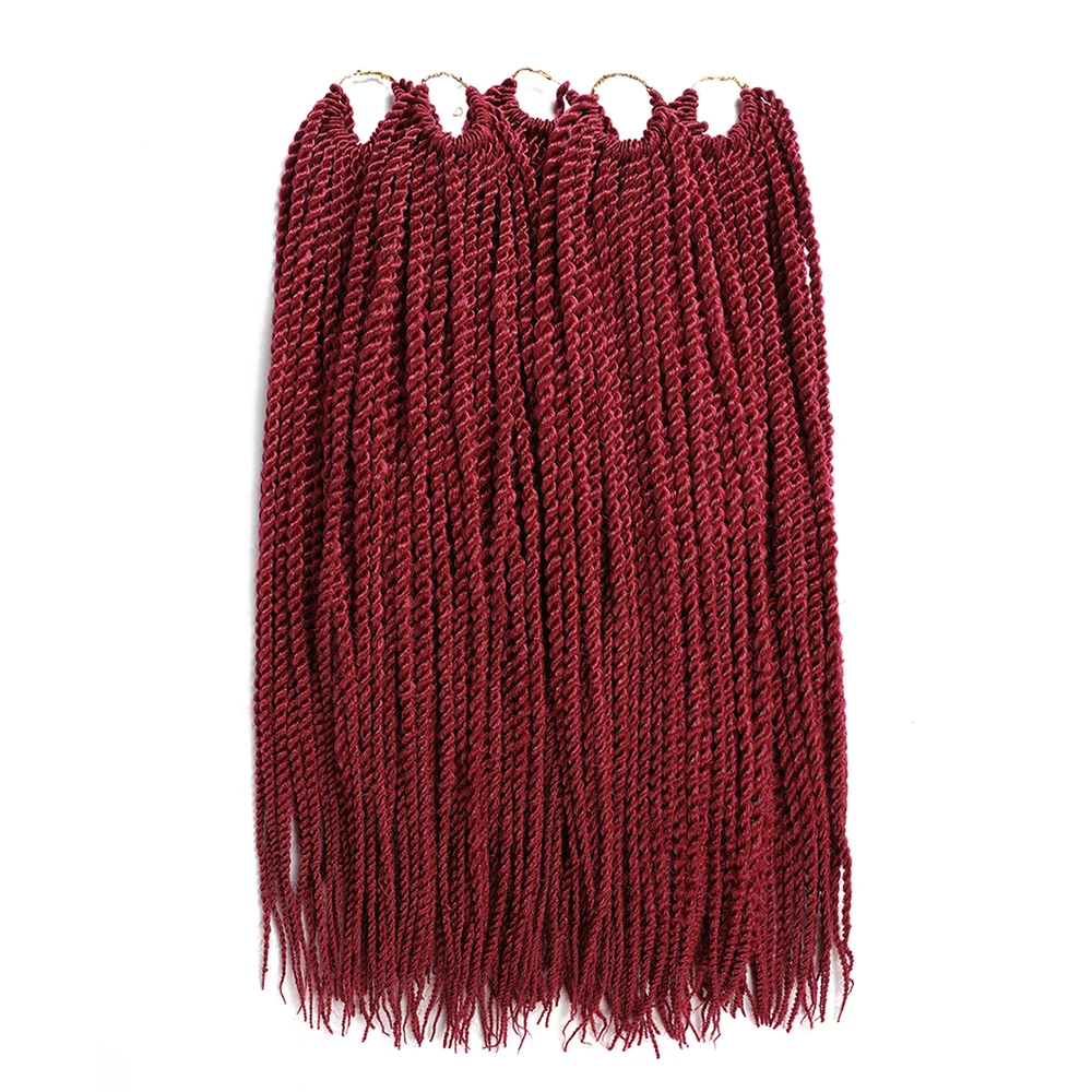 X-TRESS Senegalese Twist Crochet Braids Hair Extensions 35roots/pack 20'' Synthetic High Temperatur
