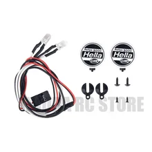 2PCS/4PCS Round/Square LED Light & Cover for 1:10 RC Crawler Traxxas TRX-4 Axial SCX10 Tamiya CC01 D90 TF2 RC Car Parts