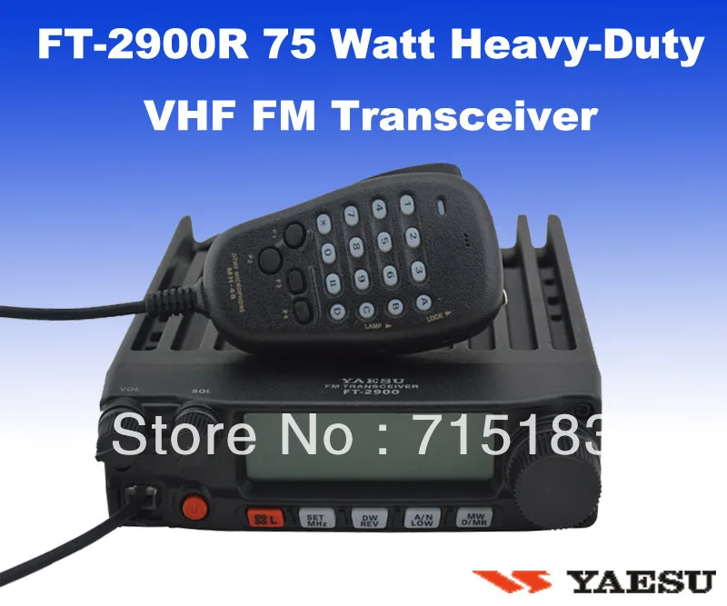 Yaesu Ft2900r/e 75 Watt Heavyduty 136174mhz Vhf Fm Transceiver