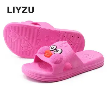 

2019 Brand New Kids Shoes 3D Cartoon Kids Slippers Children Boys Girls Home Slippers Beach Sandals Floor Family Antiskid Soft