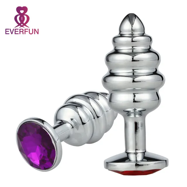 Stainless Steel Anal Plug Sex Toys For Woman Men Mastur