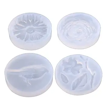 

Bird Flower Leaves Silicone Pendant Mold Resin Casing Craft Jewelry Making Tool