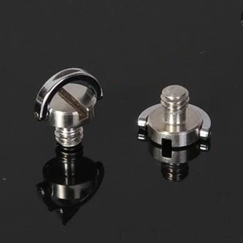 

HONGDAK Tripod Captive 1/4 Inch Folding D-Ring Adapter Screw Cam Tripod Monopod Quick Release Plate for Camera