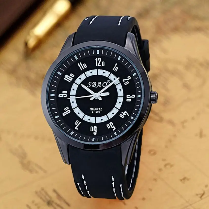 

HF 2017  Men's Fashion Stainless Steel Luxury Sport Analog Quartz Wrist Watch Relojes de Hombre FE13Levert Dropship Box Z518