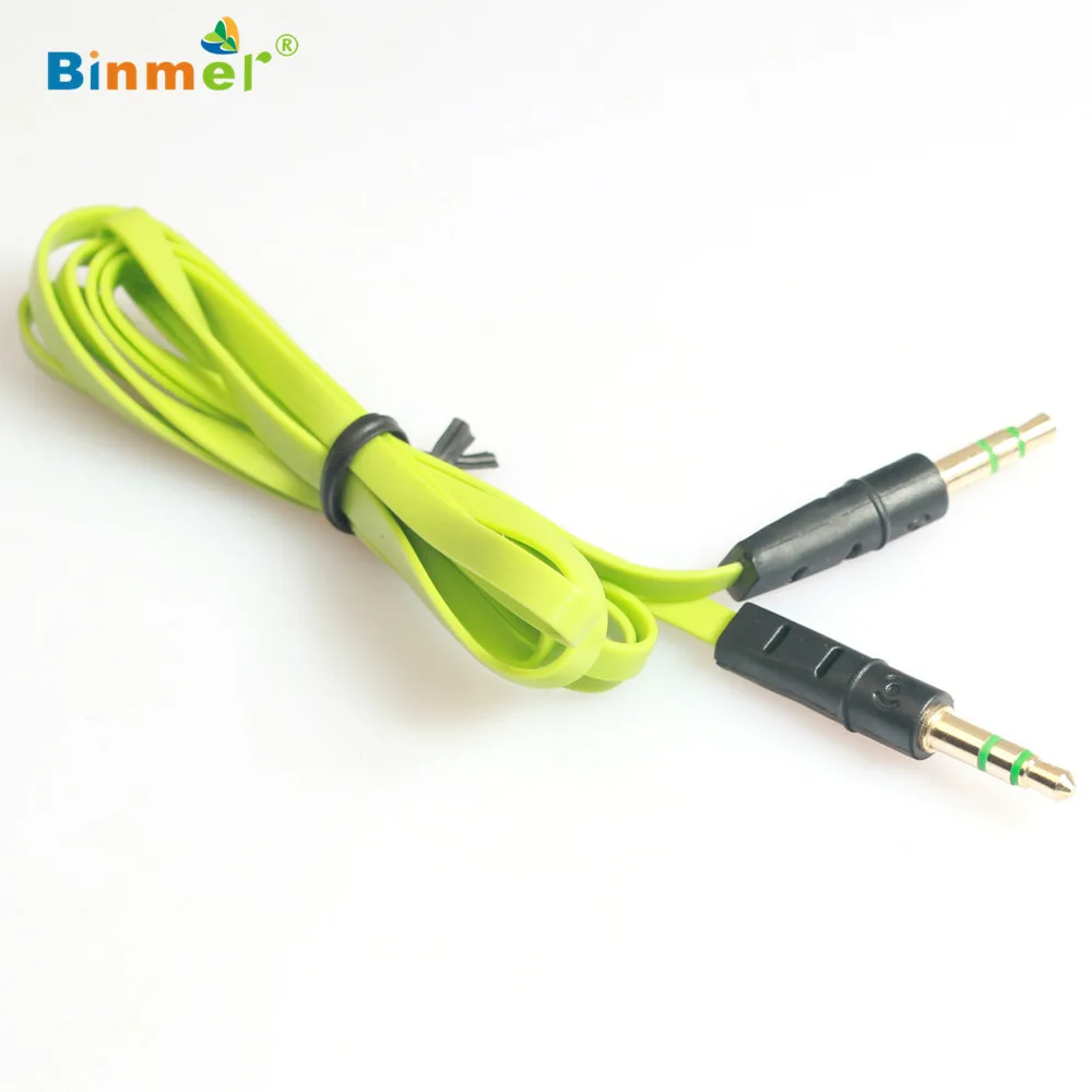 Top Quality New Arrival Hot Sale 3.5mm Auxiliary Cable Audio Cable Male To Male Flat Aux Cable 1m AUG 31
