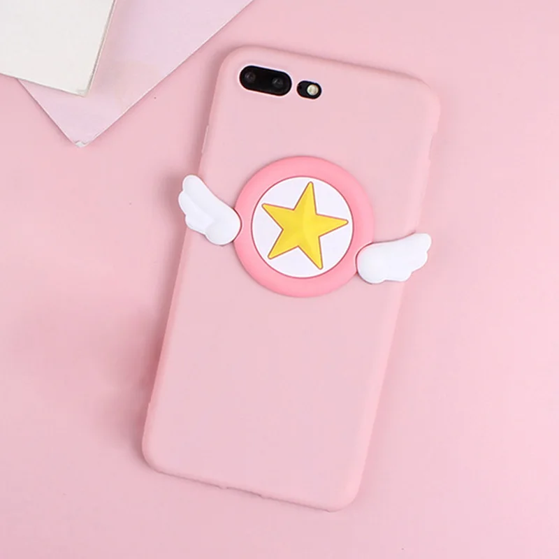 BigWings Pink Чехол с 3D звездой для Motorola Moto C Plus G3 G4 G5 G5+ G5S Plus G6 Play G7 power E4 евро E5 Plus Angel Wing из мягкого ТПУ - Цвет: BigWings Pink