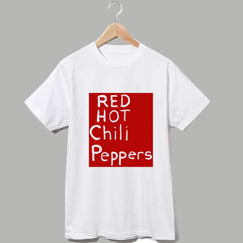 RHCP rock tee Red Hot Chili Peppers printing high quality cotton