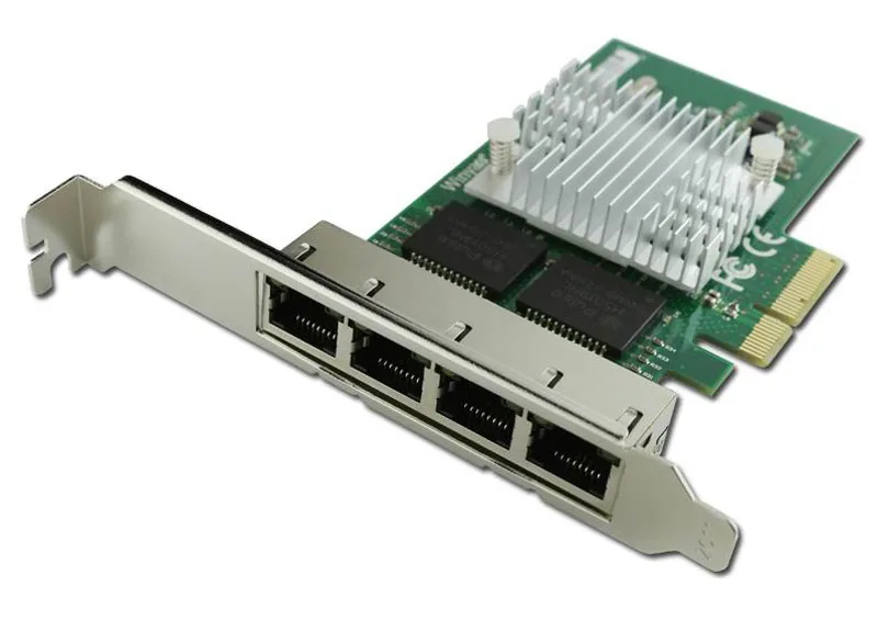 PCIe x4 Quad port Gigabit 10/100/1000M I340T4 Server Card 82580 Chipsetgigabit