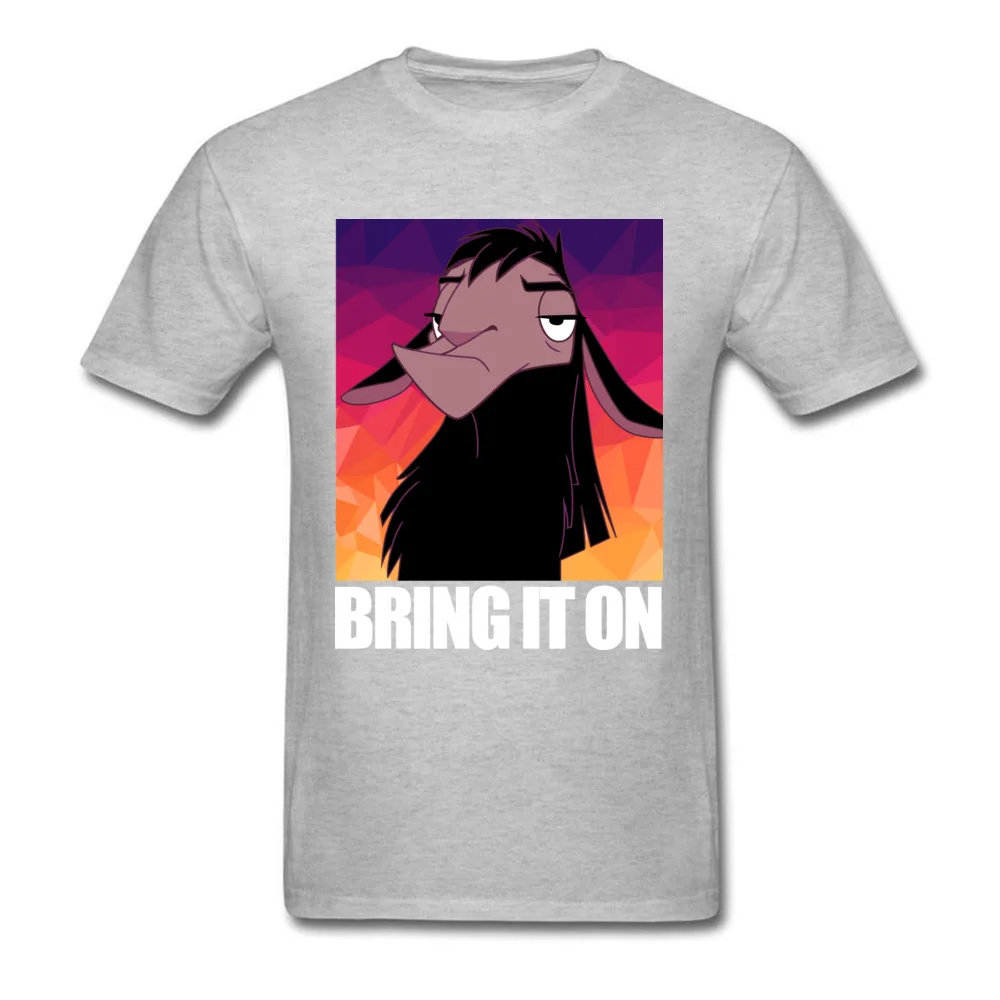 Bring It On Funny Tops Shirts Short Sleeve for Men 100% Cotton Fall O-Neck Top T-shirts Leisure Tops Tees Fashion Bring It On grey