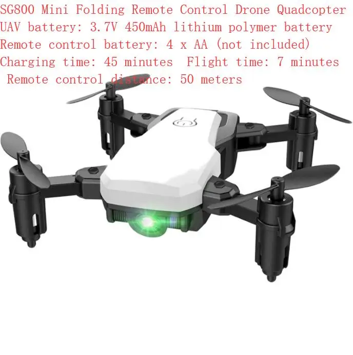 S9HW мини-Дрон с камерой S9 без камеры RC вертолет складной Дрон удержание высоты RC Квадрокоптер WiFi FPV Карманный Дрон - Цвет: SG800 white