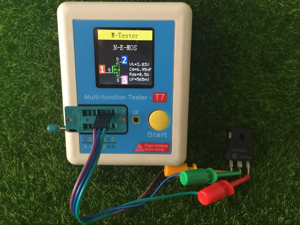 Tester Transistor TFT Test Diodi Capacità Multifunzione Componenti
