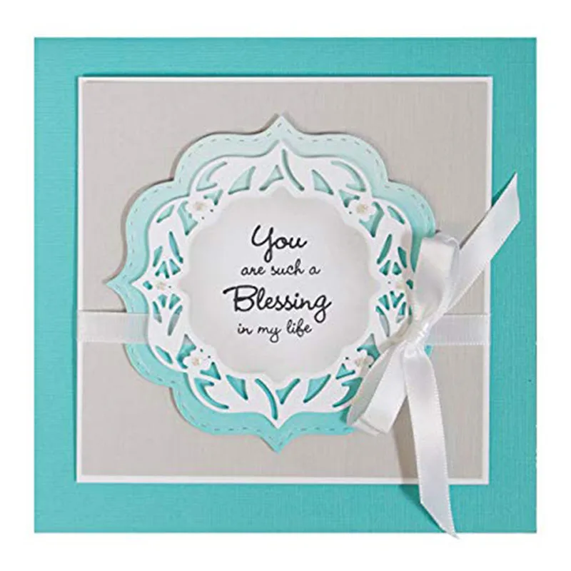 

DiyArts 4 Pcs/lot Metal Cutting Dies Pattern Background Scrapbooking Photo Frame For Card Making DIY Embossing Cuts New Craft