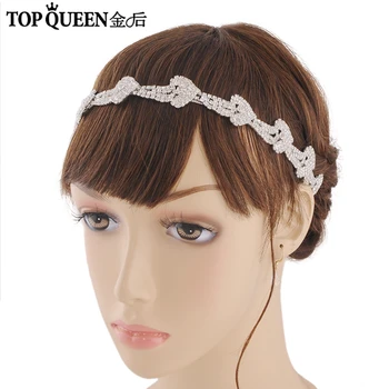 

TOPQUEEN H301 Hot Sales Elegant Bridal Headbands Wedding Headdress with diamond Bridal Headpieces Fast Shipping wedding hairband